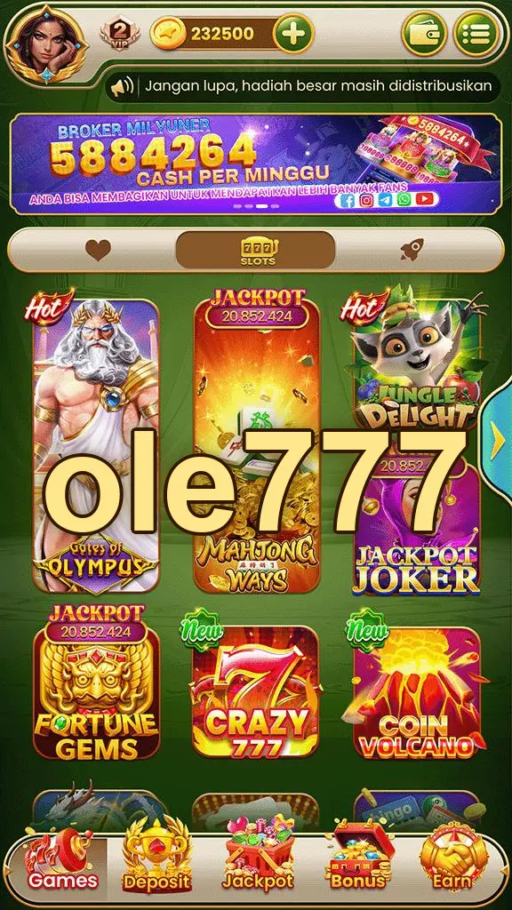 ole777 Tangkapan Layar - APK Resmi